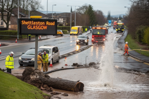 Glasgow Water Main Break Shettleston Road – Full Report