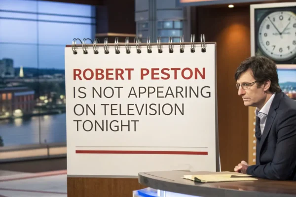 Why Is Robert Peston Not on TV Tonight? Full Guide & Schedule