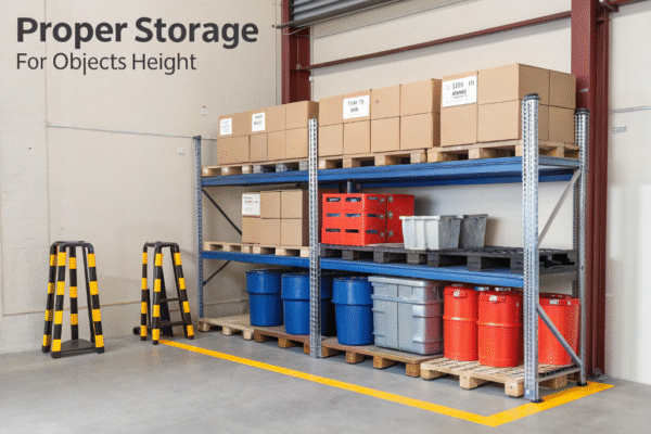 How Should Objects Be Properly Stored at Height?