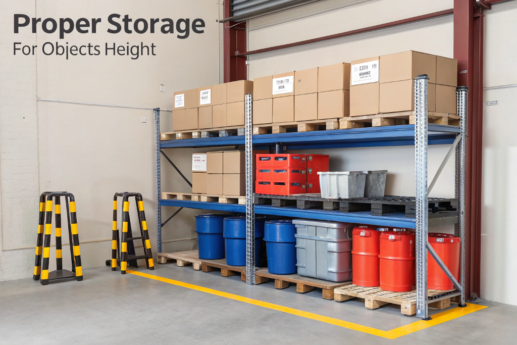 How Should Objects Be Properly Stored at Height?