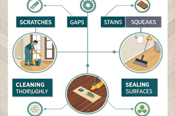 6 Ways to Fix a Damaged Floor Without Telling Your Landlord