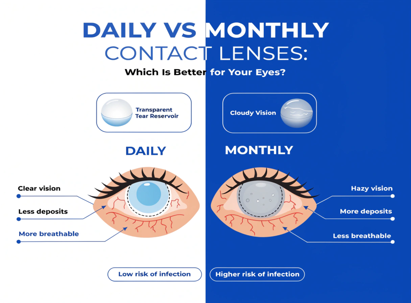 Daily vs Monthly Contact Lenses Which Is Better for Your Eyes