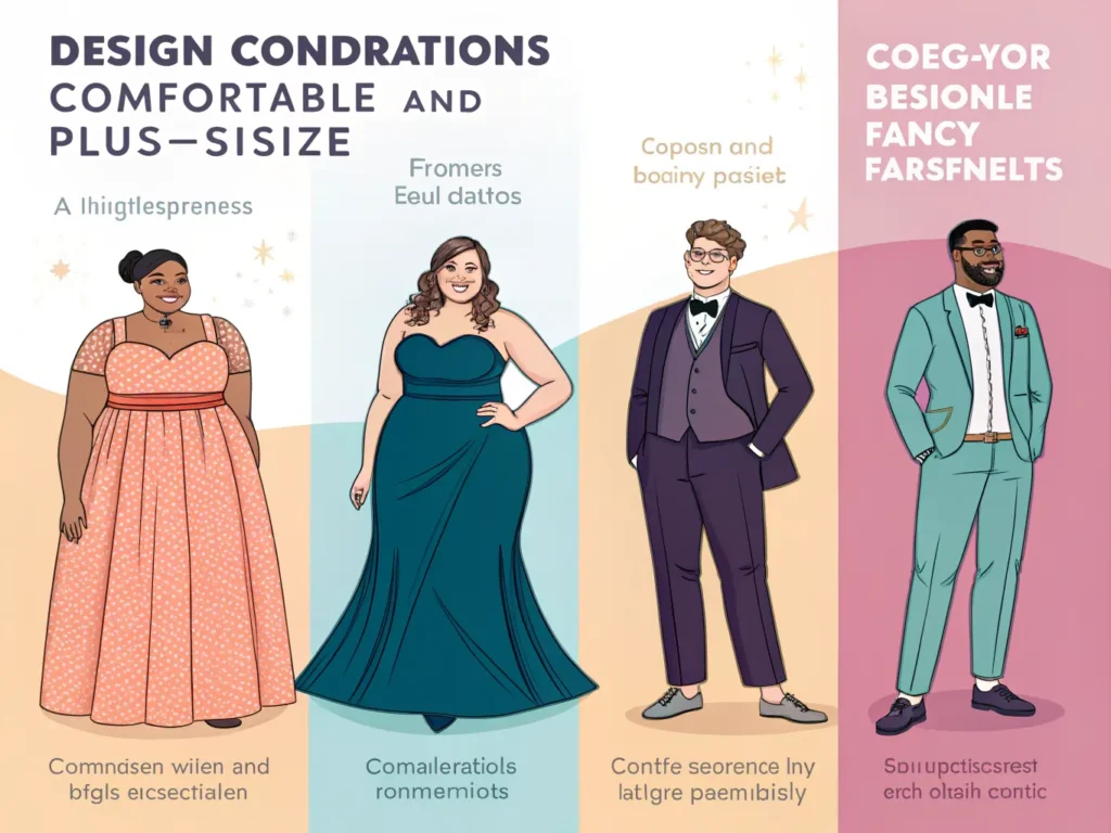 Design Considerations for Comfortable and Inclusive Plus-Size Fancy Dress
